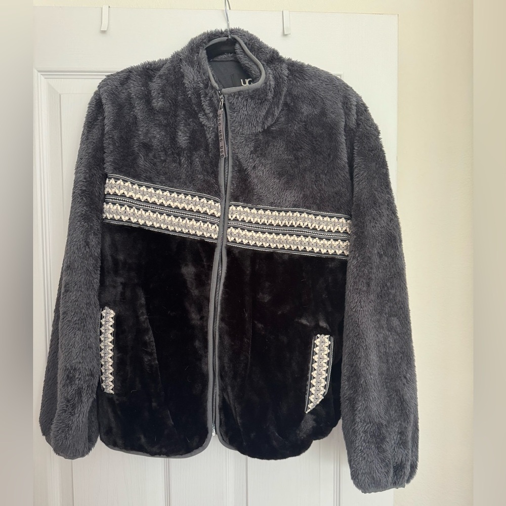 UGG Marlene Heritage Braid Pile Fleece Jacket